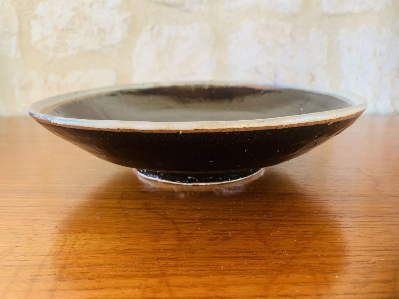 Mid Century, Glazed Bullseye Earthenware Bowl, California, USA, 1960s photo for sale