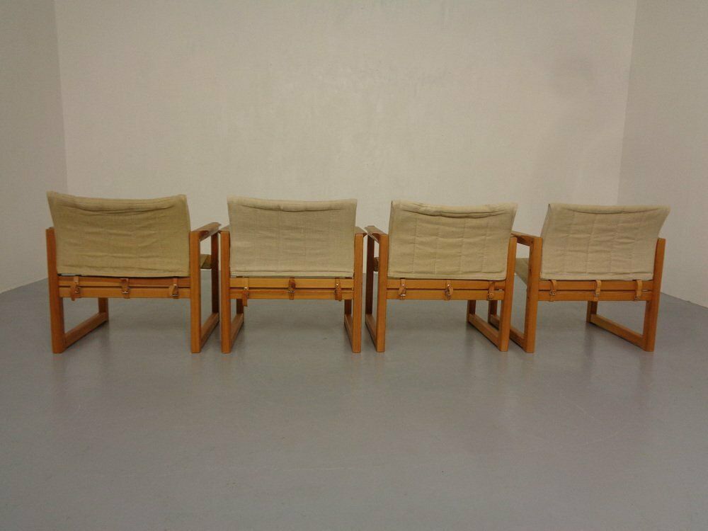 1071.0 Diana Pine Wood Armchairs & Table By Karin Mobring For Ikea, 1970s, Set Of 5 photo