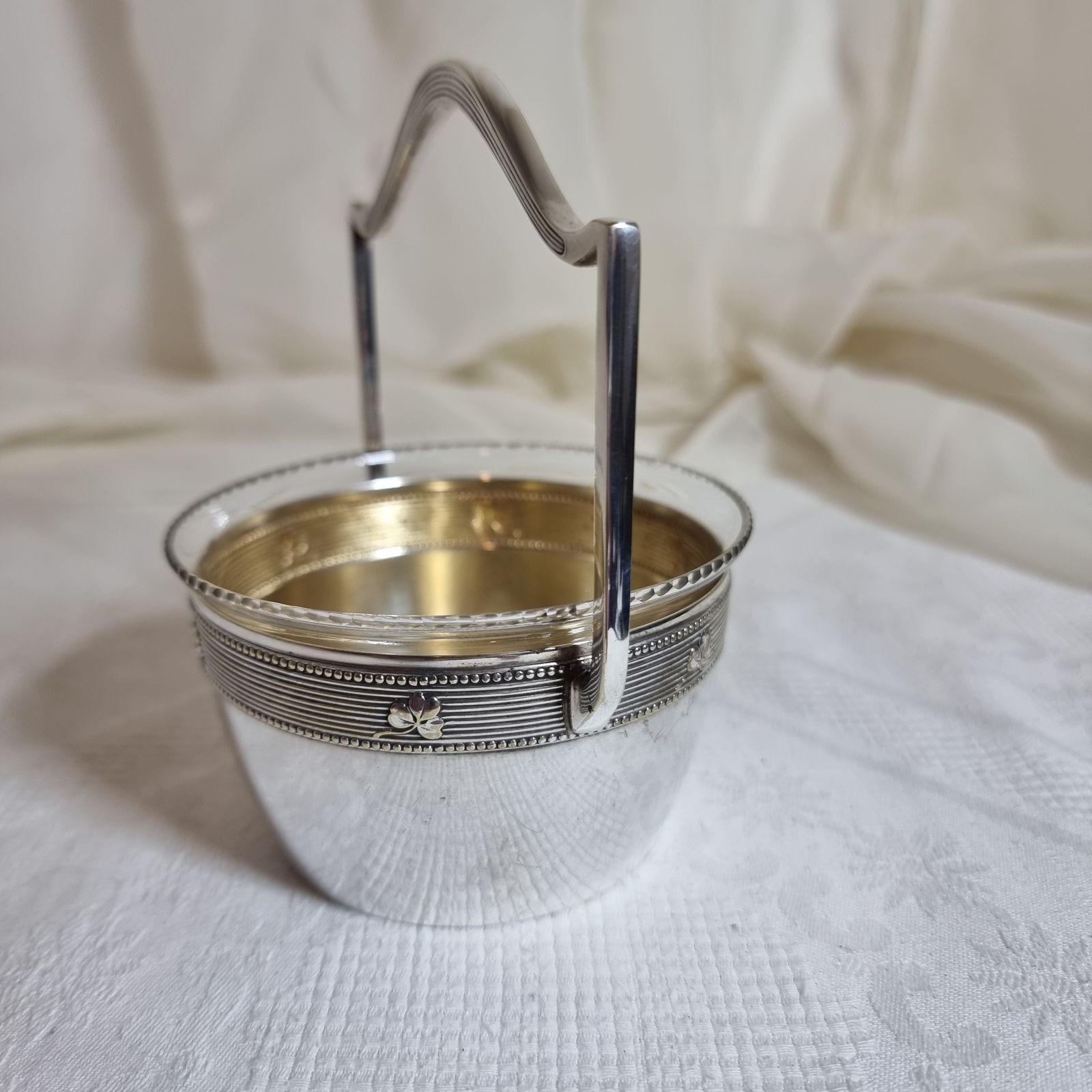 W.M.F Art Nouveau Basket & Original Glass Liner photo furniture