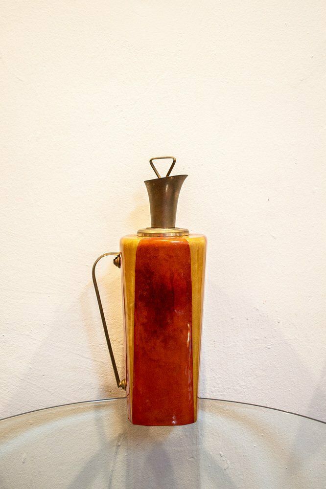 Thermos In Parchment By Aldo Tura, Italy, 1950s photo for sale