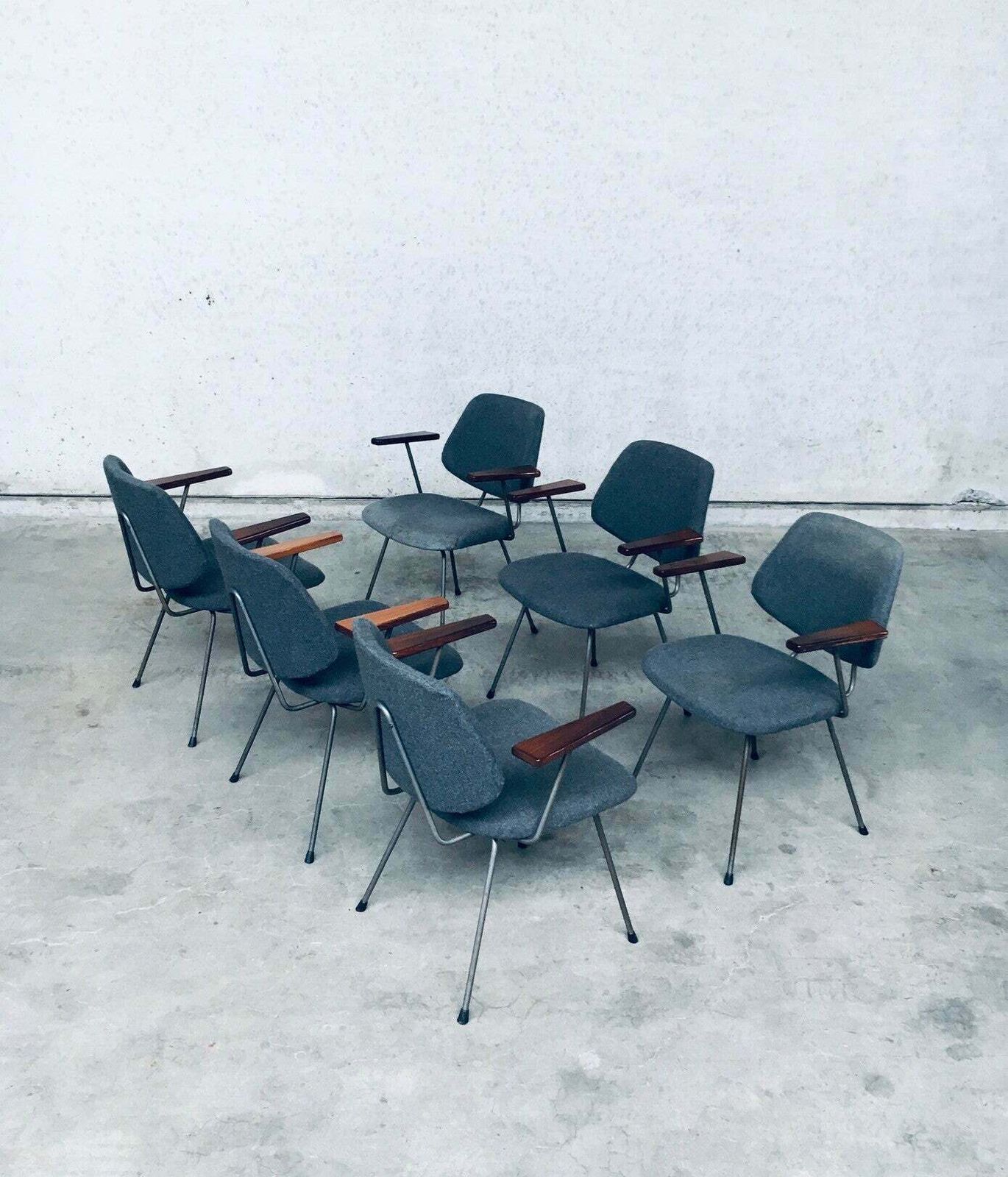 photo buy Midcentury Modern Design Office Chair Set By Wim Rietveld For Kembo, Netherlands 1950's