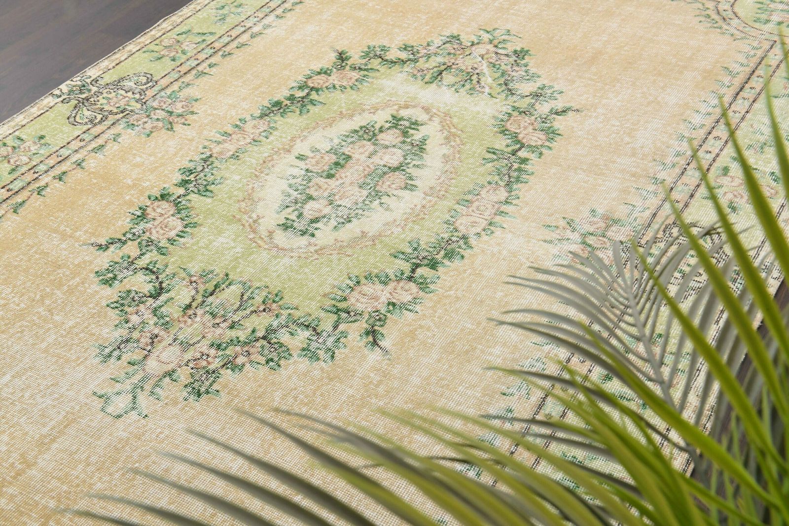 6.1x9.4 Ft Turkish Area Rug, Anatolian Area Rug, Oushak Rug 6x9, Living Room Rug, 6x9 Rug, Bedroom Large Rug, Faded Rug, Bohemian Area Rug photo Textiles