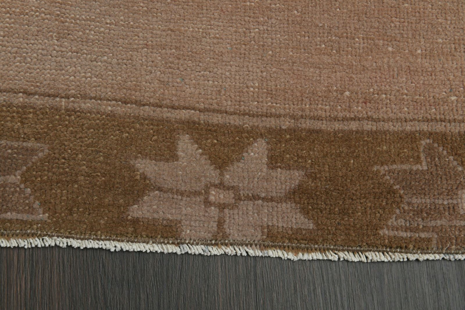 3x10 Handmade Turkish Vintage Oushak Runner Rug, Antique Rug, Faded Pink Brown Rug, 3x10 Rug, Hallway Rug, Kitchen Rug, Shabby Chic Decor photo vintage