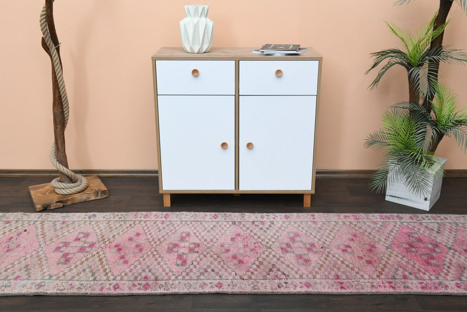 2.7x11.4 Ft Turkish Runner Rug, Oushak Runner Rug, Vintage Runner, 3x11 Wool Rug, Hallway Rug 3x11, Kids Room Rug, Kitchen Rug, Entryway Rug photo 454.0