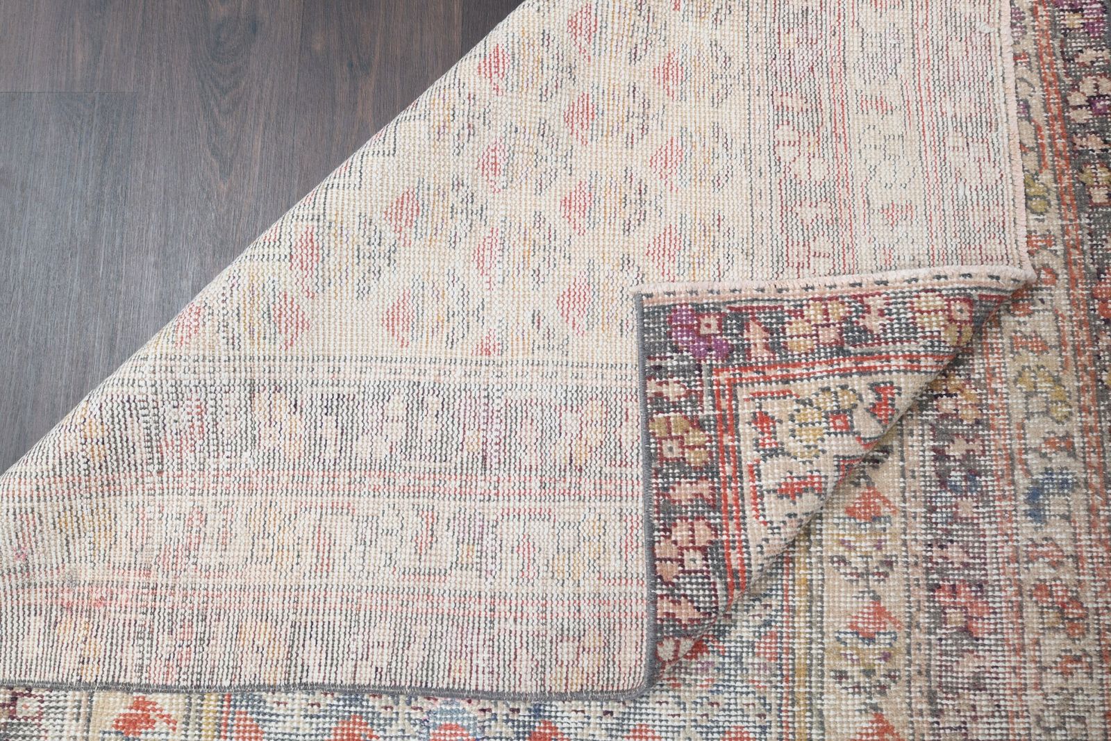 4.2x7.1 Ft Handmade Turkish Vintage Area Rug, Oushak Area Rug, Wool Rug, Living Room Rug, Bedroom Rug, Antique Rug, 4x7 Rug, Farmhouse Decor photo vintage