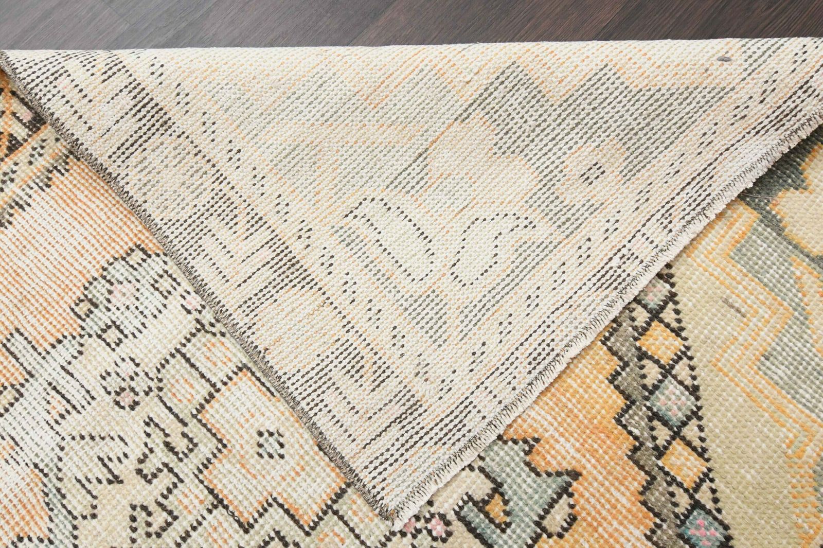 photo furniture 3.0x8.3 Ft Handmade Turkish Vintage Rug Runner, Oushak Runner Rug, Rug For Kitchen, Bedroom, Hallway, Entryway, Gift For New Home, Wedding