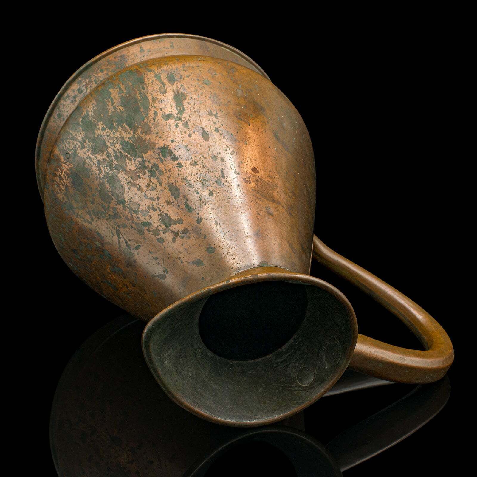 Large Antique Serving Jug, English, Copper, 2 Gallon Ewer, Victorian, Circa 1880 photo vinterior