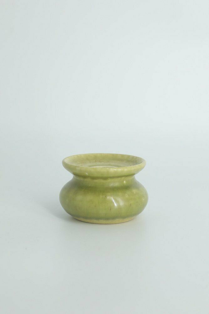Small Mid Century Scandinavian Modern Collectible Stoneware Candleholder From Gunnars Ceramics Höganäs, 1960s