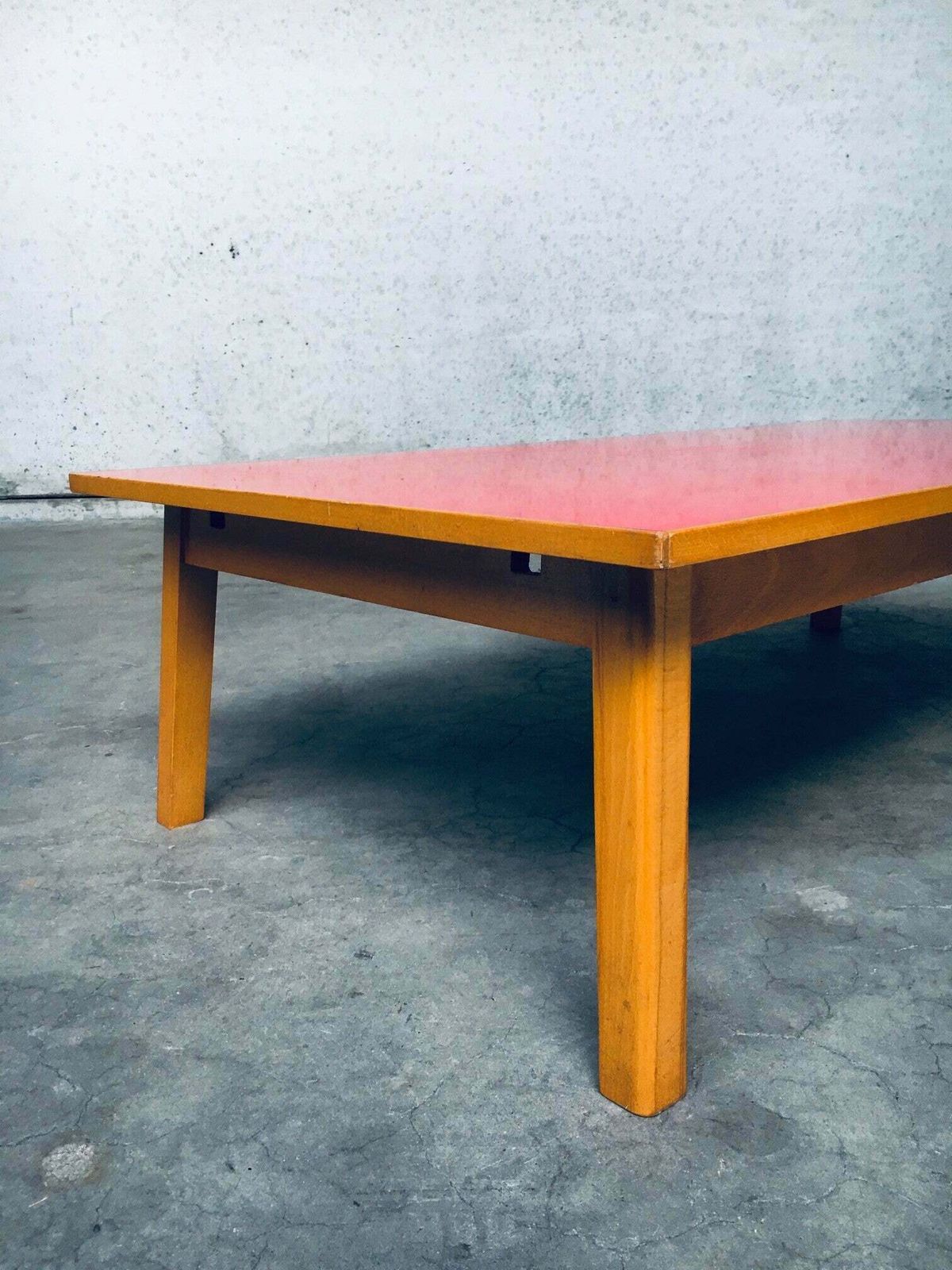 photo buy Midcentury Design Red Coffee Table, 1950's Belgium