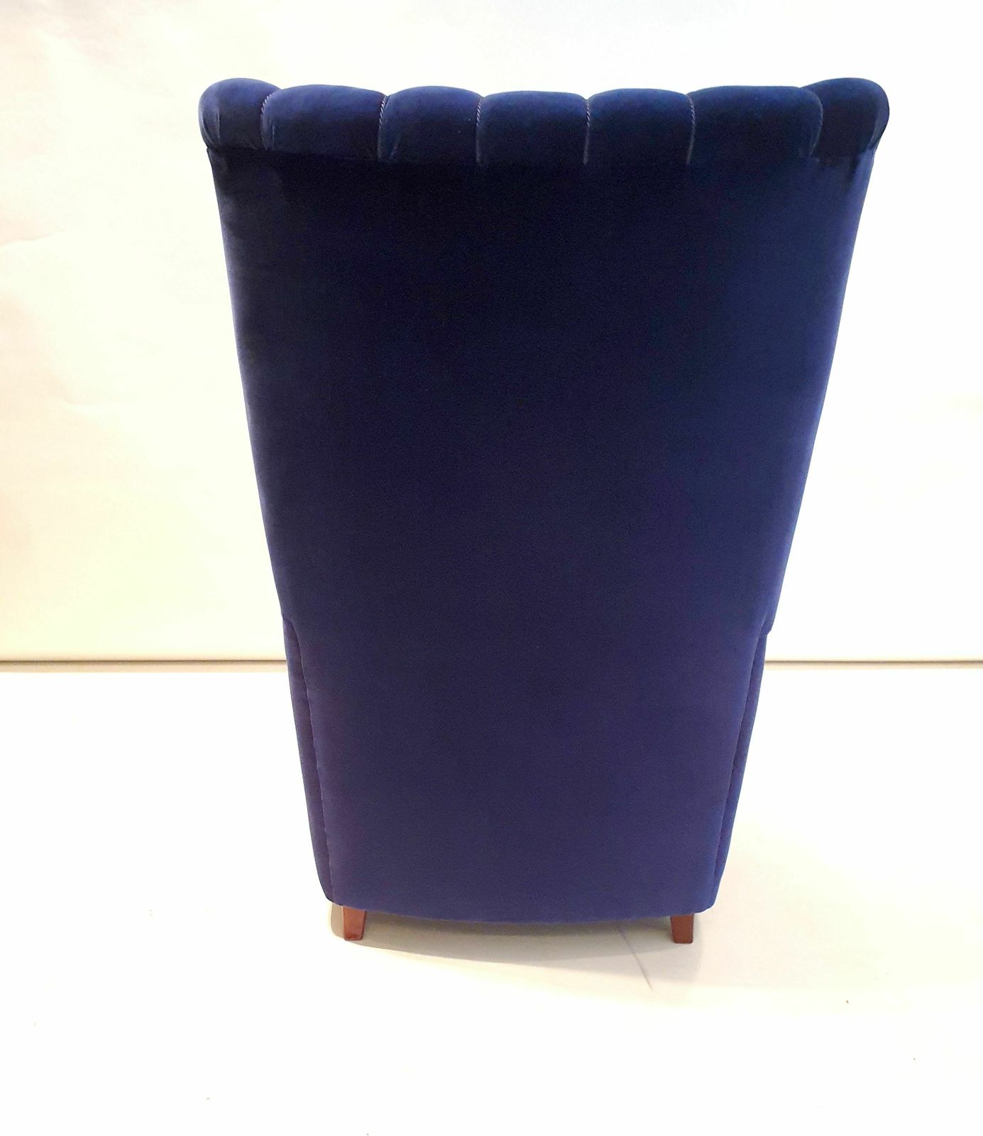 Pair Of Well Sized  Velvet Covered Armchairs Attributed To Guglielmo Ulrich photo vinterior