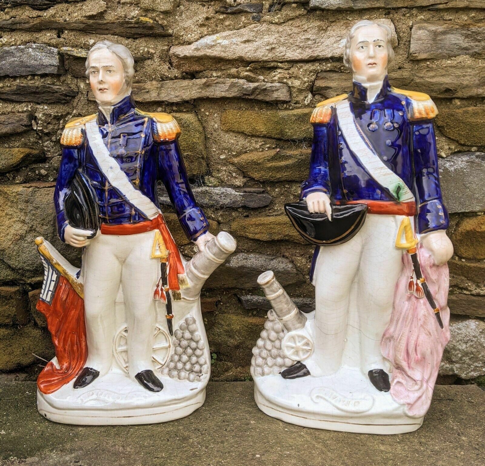 Rare Pair Of Staffordshire Figures Napier & Dundas photo furniture