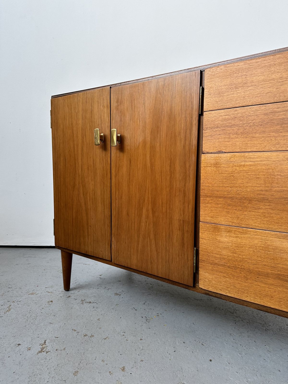 photo for sale Vintage 1970s Alfred Cox Teak Sideboard. Retro Danish Mid Century G Plan