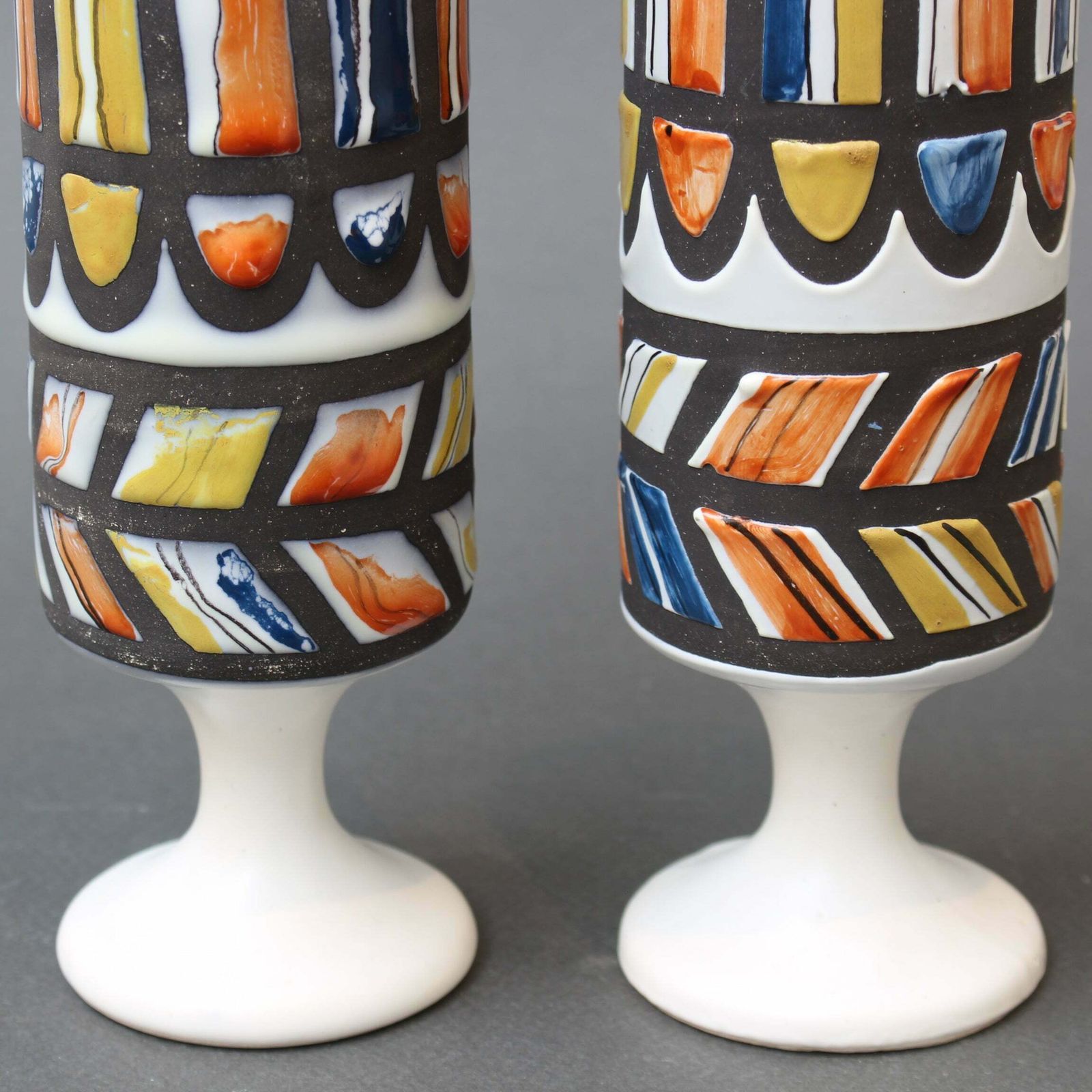 Home Decor Vintage French Ceramic Set Of Vessels By Roger Capron (Circa 1960s) photo