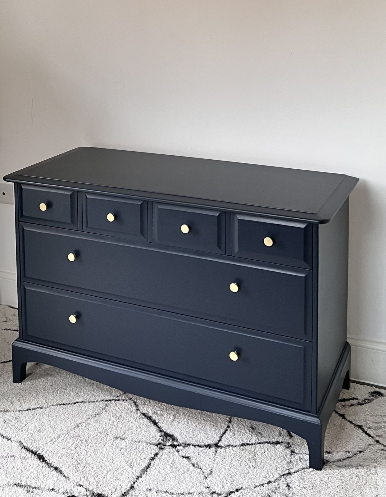 Stag Chest Of 6 Drawers In Navy photo Furniture