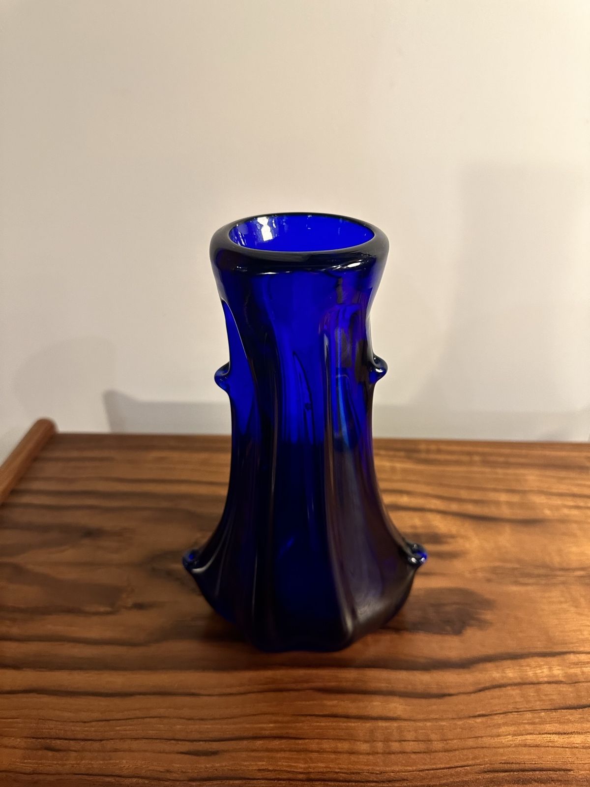 Original Italian Hand Blown Azure Blue Murano Glass, 1960s photo furniture