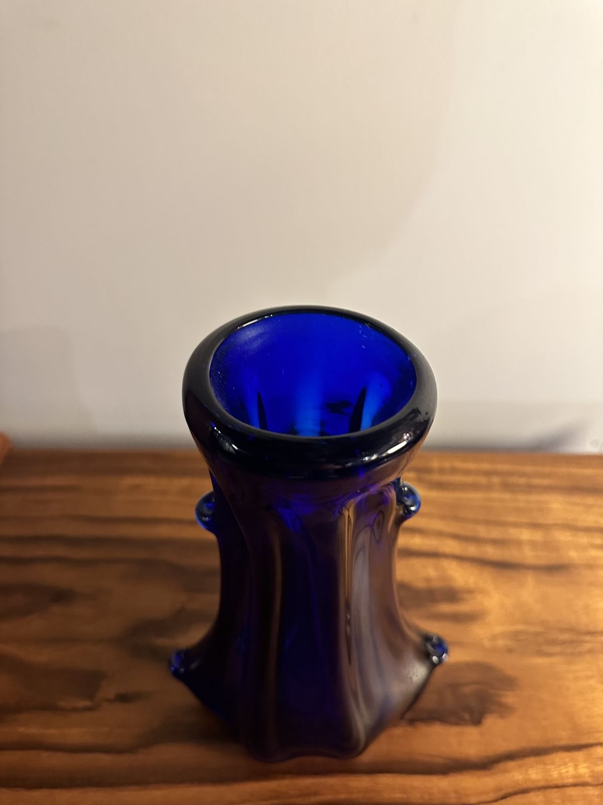 Original Italian Hand Blown Azure Blue Murano Glass, 1960s photo 125.0