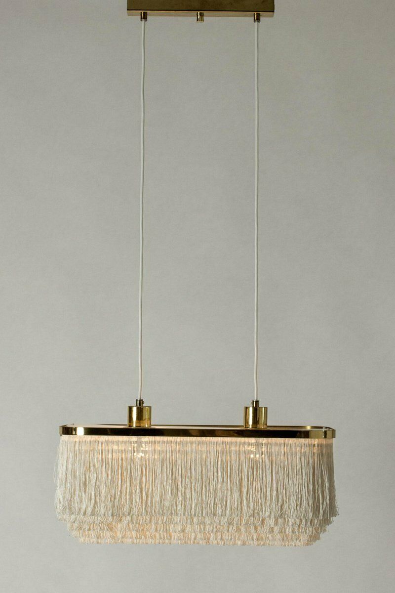 Vintage Fringe Pendant Light By Hans Dagen Jakobsson, 1960s photo vinterior