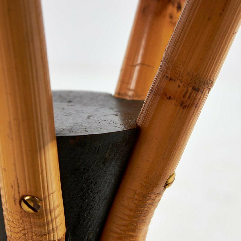 Bamboo Bar Stool, 1970s, Vintage photo vinterior