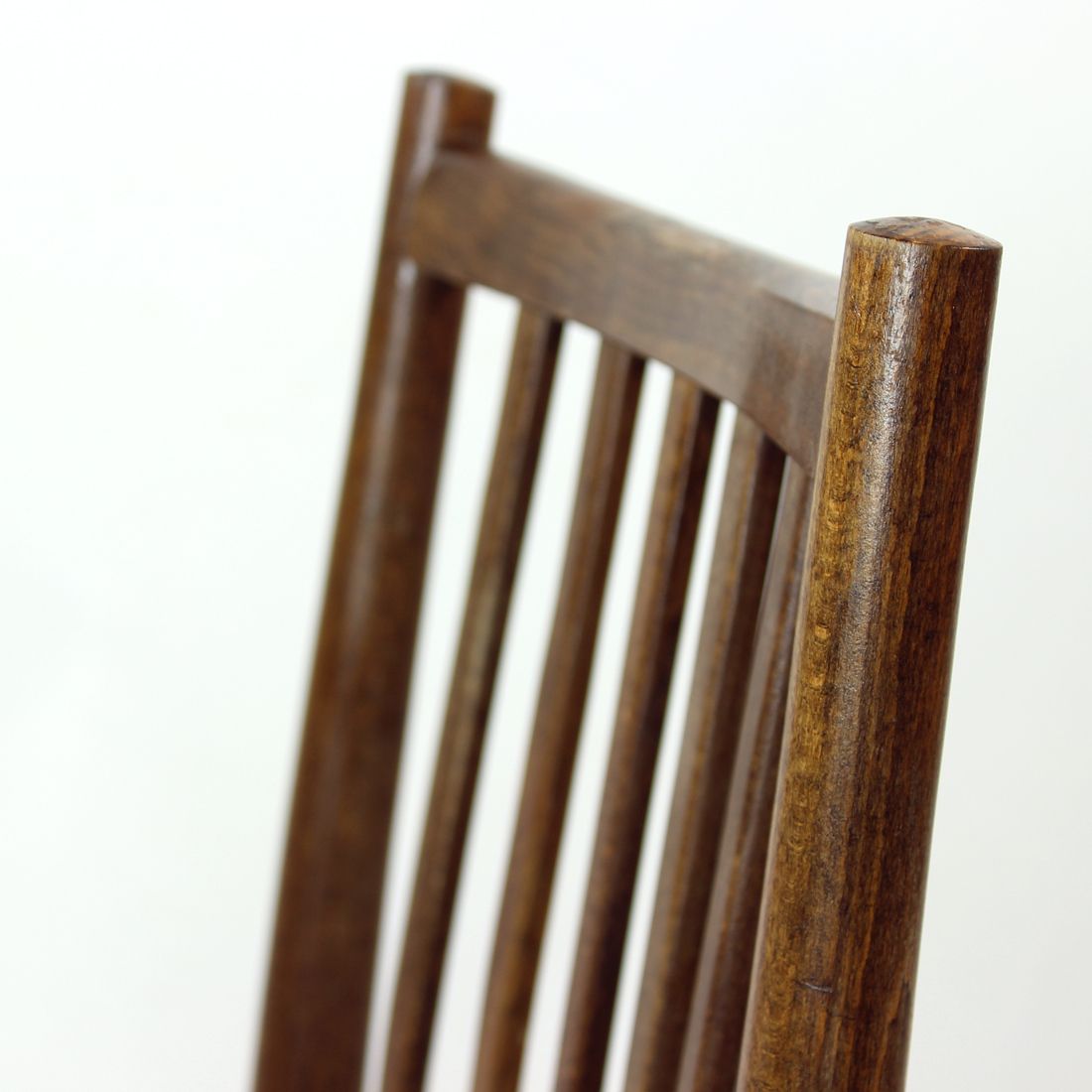 Set Of 4 Dining Chairs In Dark Oak By Ton, Czechoslovakia 1960s photo buy