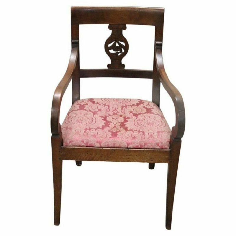 Armchair In Walnut, Late 18th Century
