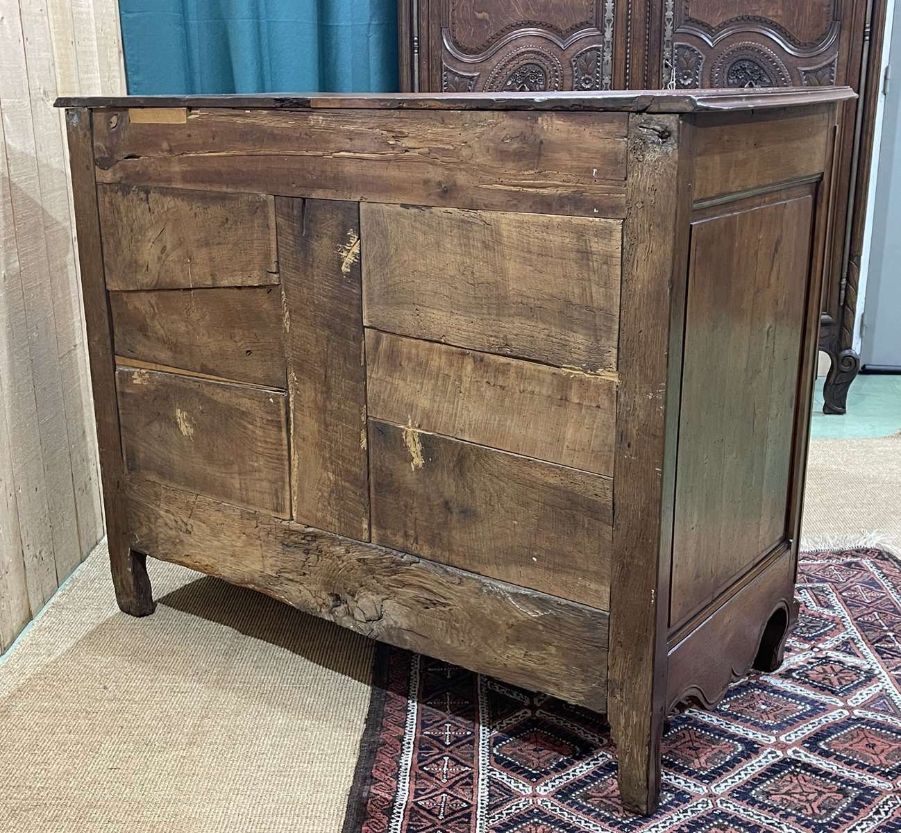 photo furniture Louis XV Buffet In Cherry And Oak, Early 19th Century