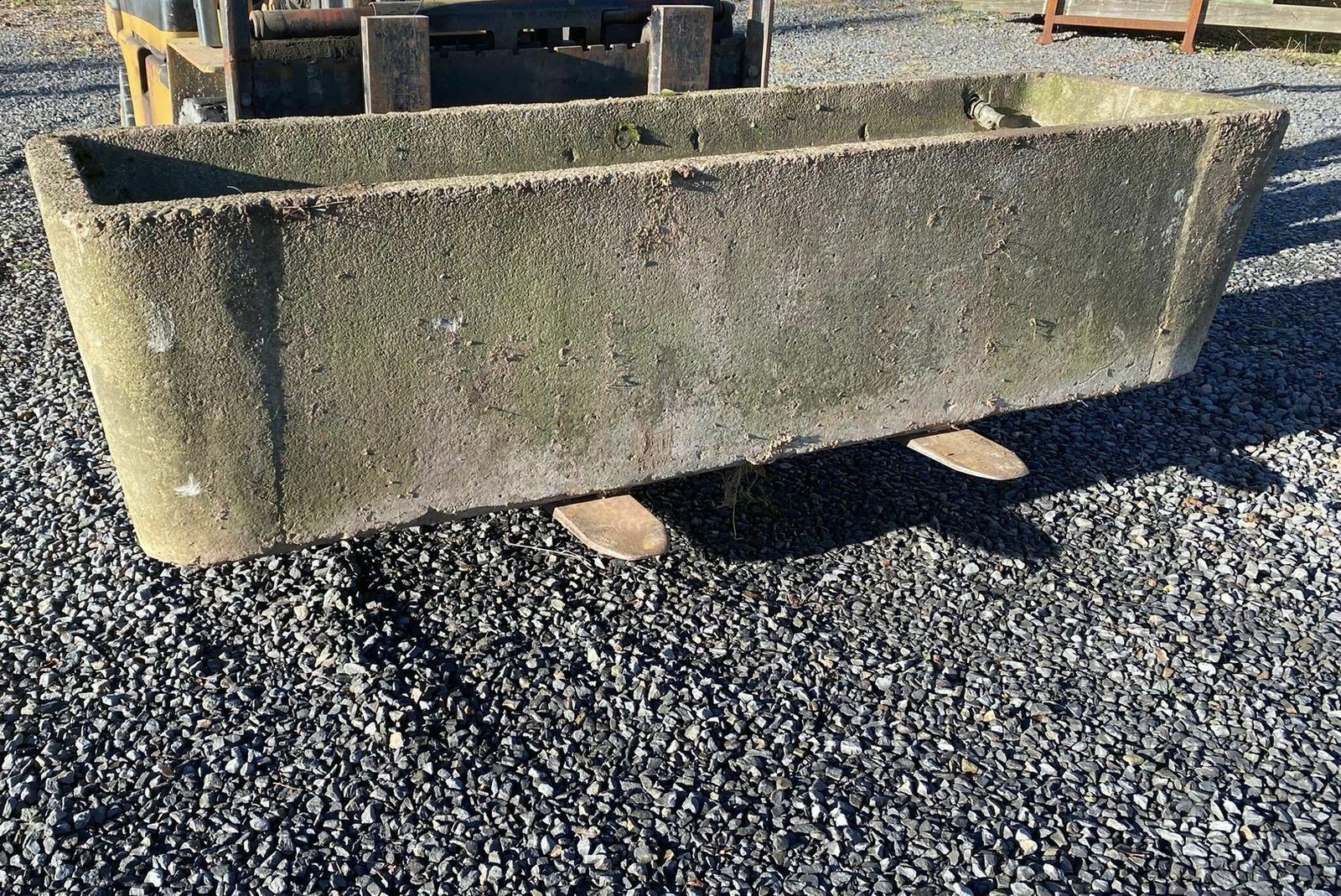Large 1970s Concrete Garden Planter Water Trough photo Garden Decor
