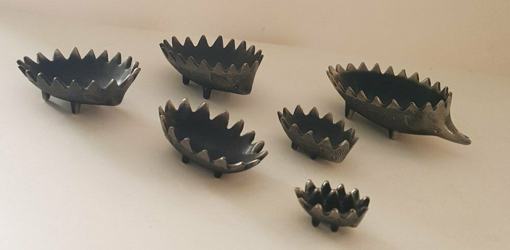 Stackable Hedgehog Ashtrays By Walter Bosse For Hertha Baller, 1950s, Set Of 6 photo for sale