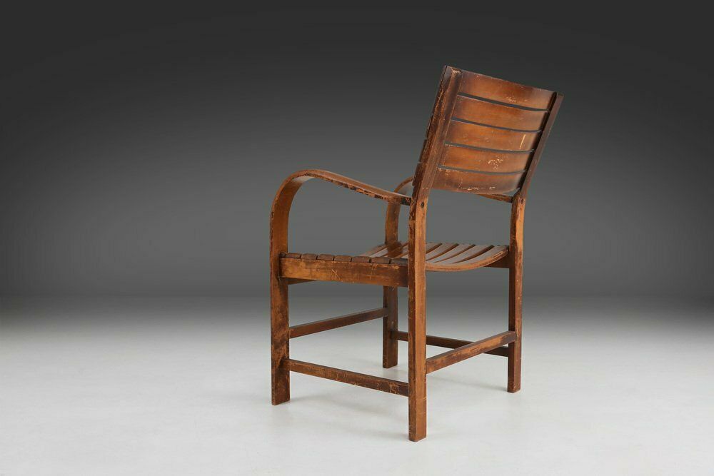 Art Deco Wooden Armchair, 1930s photo furniture