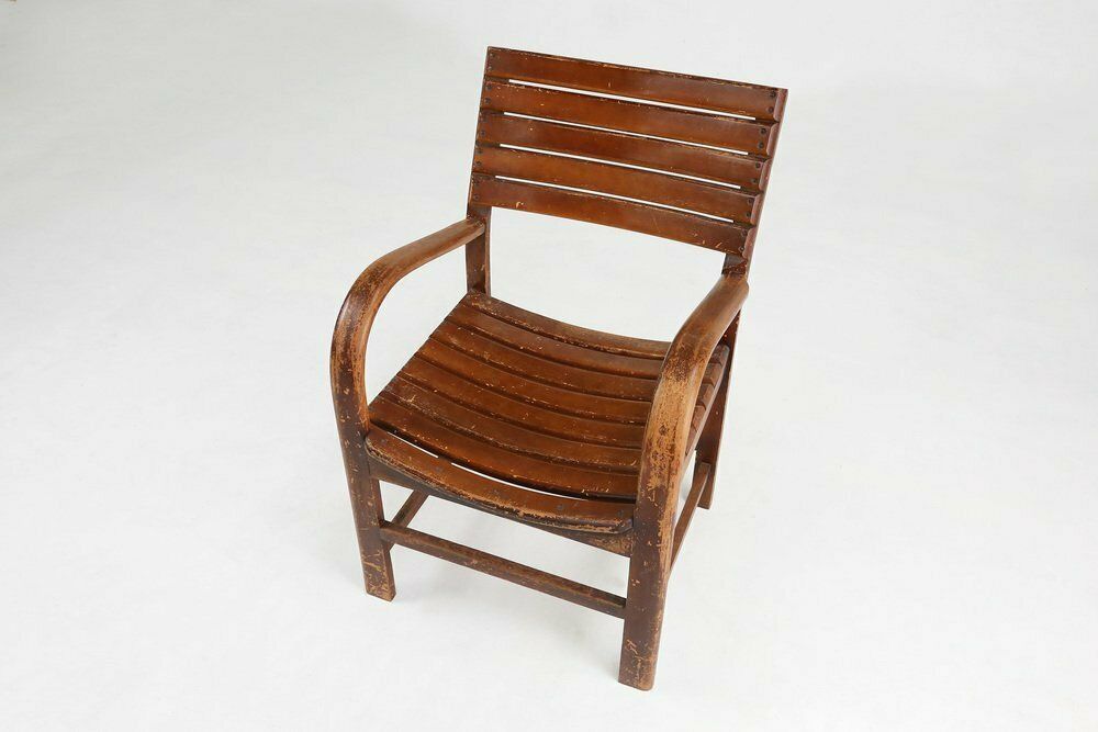 Art Deco Wooden Armchair, 1930s photo for sale