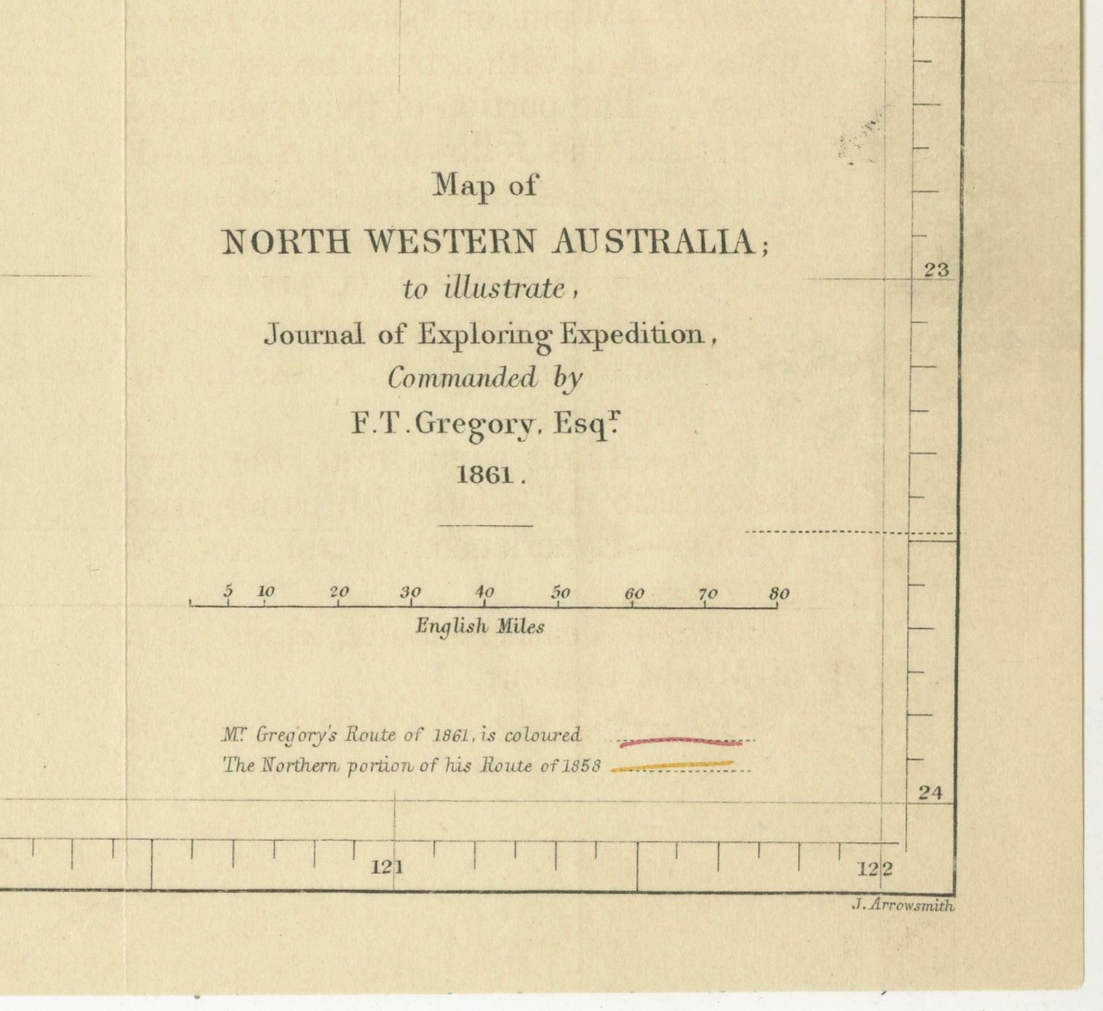 Gregory's 1861 Expedition Into The North West Of Australia, 1862 photo buy