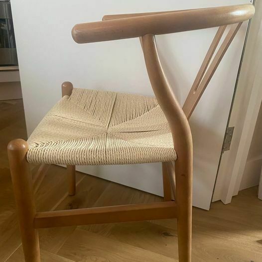 Hans Wagner Repro Wishbone Dining Chairs In Walnut photo furniture