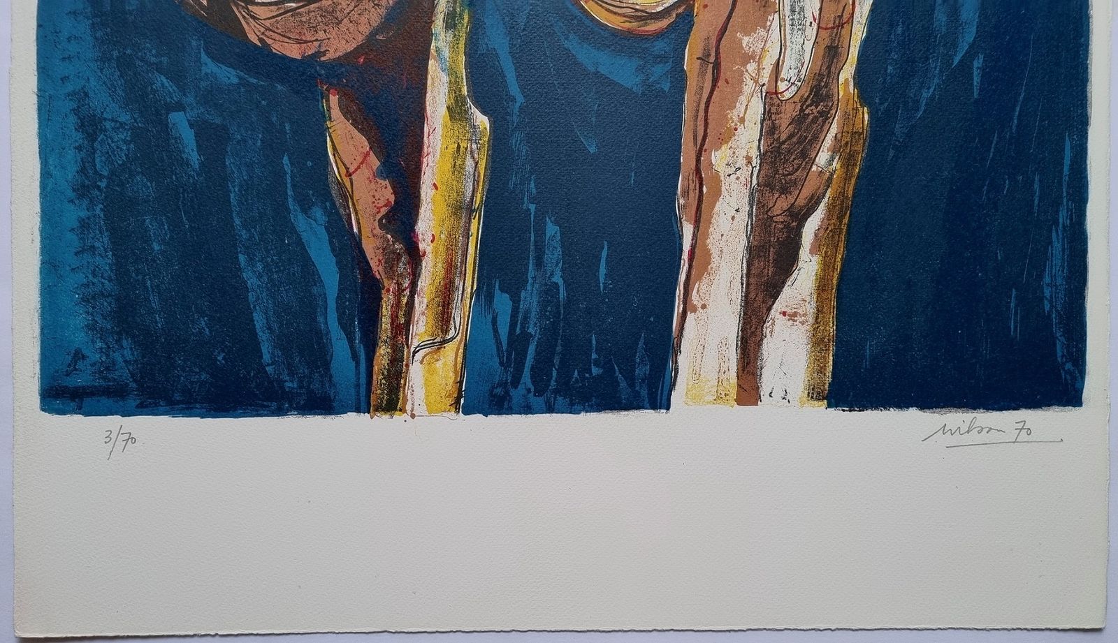 Cyril Wilson   A Time To Part (A Limited Edition Signed Lithograph) photo furniture