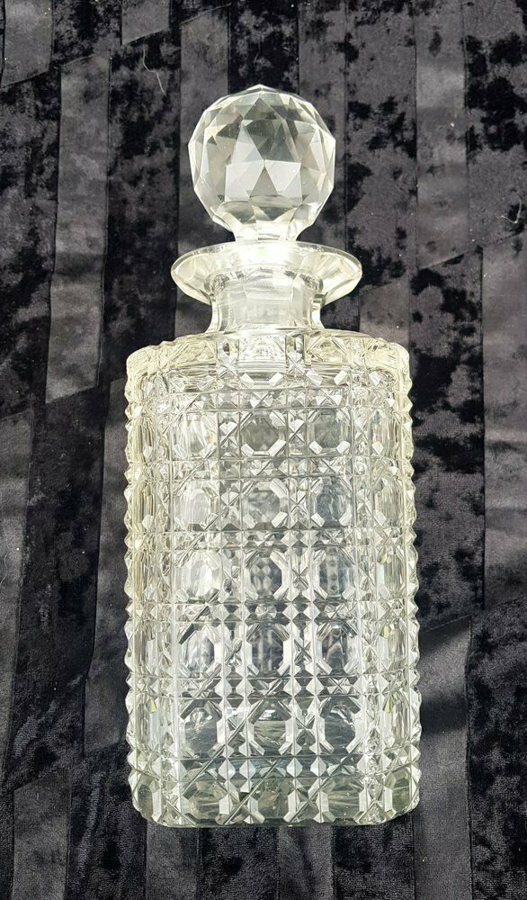 Vintage Whiskey Decanter Made Of Crystal Glass From Baccarat