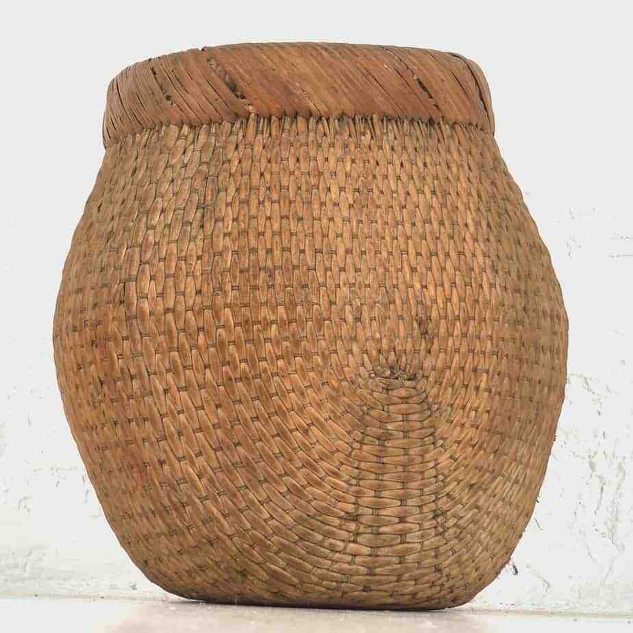 Antique Fisherman’s Basket, 1900s photo furniture
