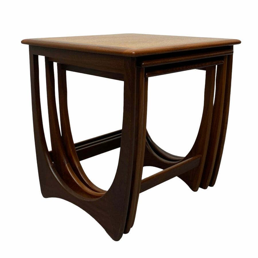 445.0 Midcentury Teak Nesting Tables Victor Wilkins G Plan photo