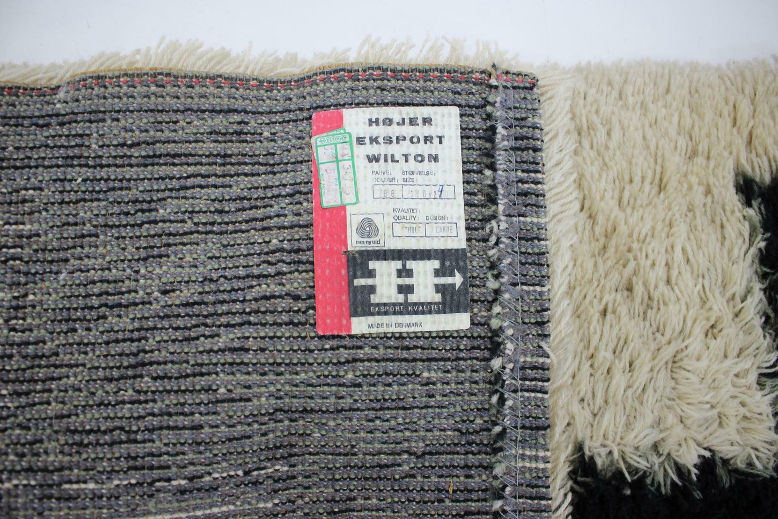 1960s Abstract Wool Carpet By Hojer Eksport Wilton, Denmark photo buy