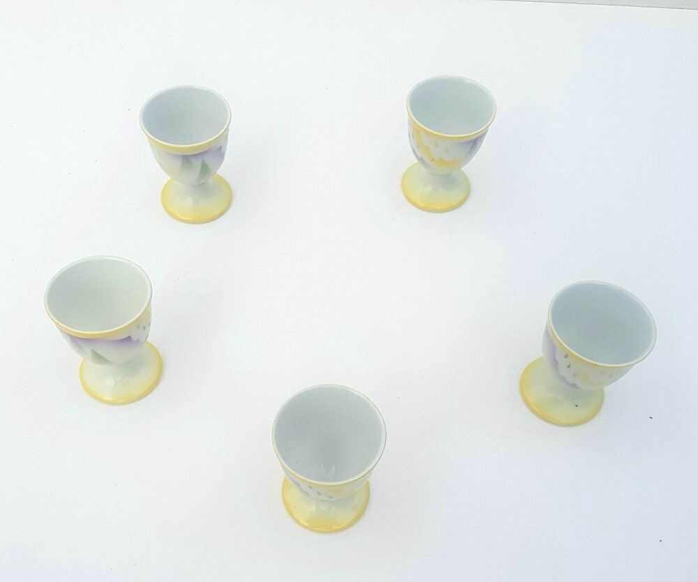 Art Deco Egg Serving Set With 5 Cups, 6 . Set photo furniture