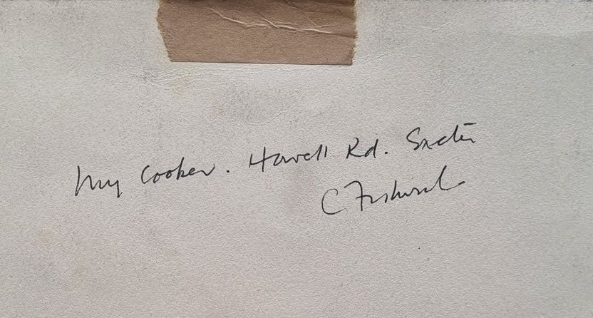Clifford Fishwick – My Cooker, Howell Road (Framed Watercolour) photo Art