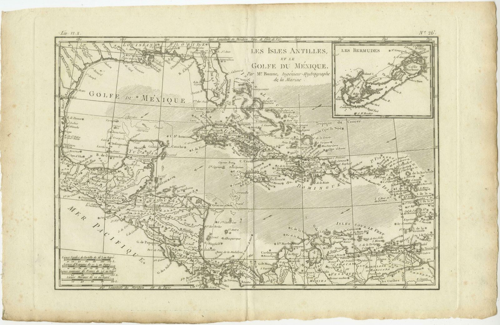 Authentic Antique Map Of The Caribbean, Gulf Coast And Central America, 1787 photo furniture
