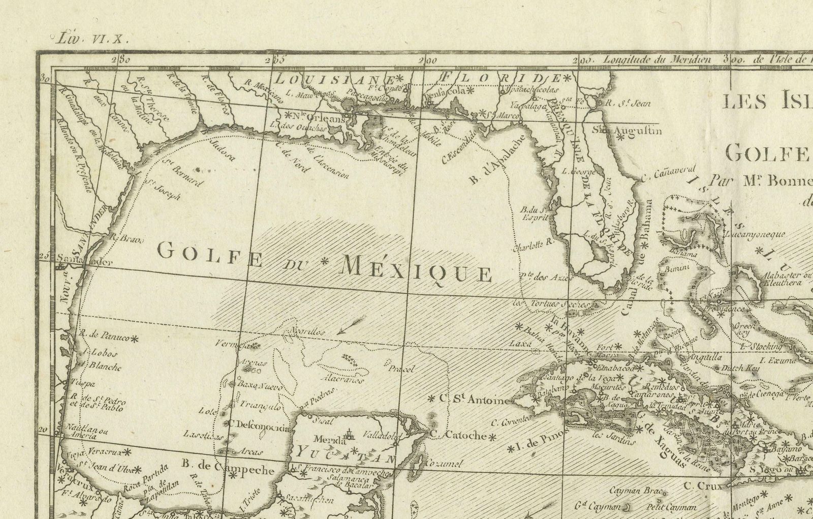 Authentic Antique Map Of The Caribbean, Gulf Coast And Central America, 1787 photo Art