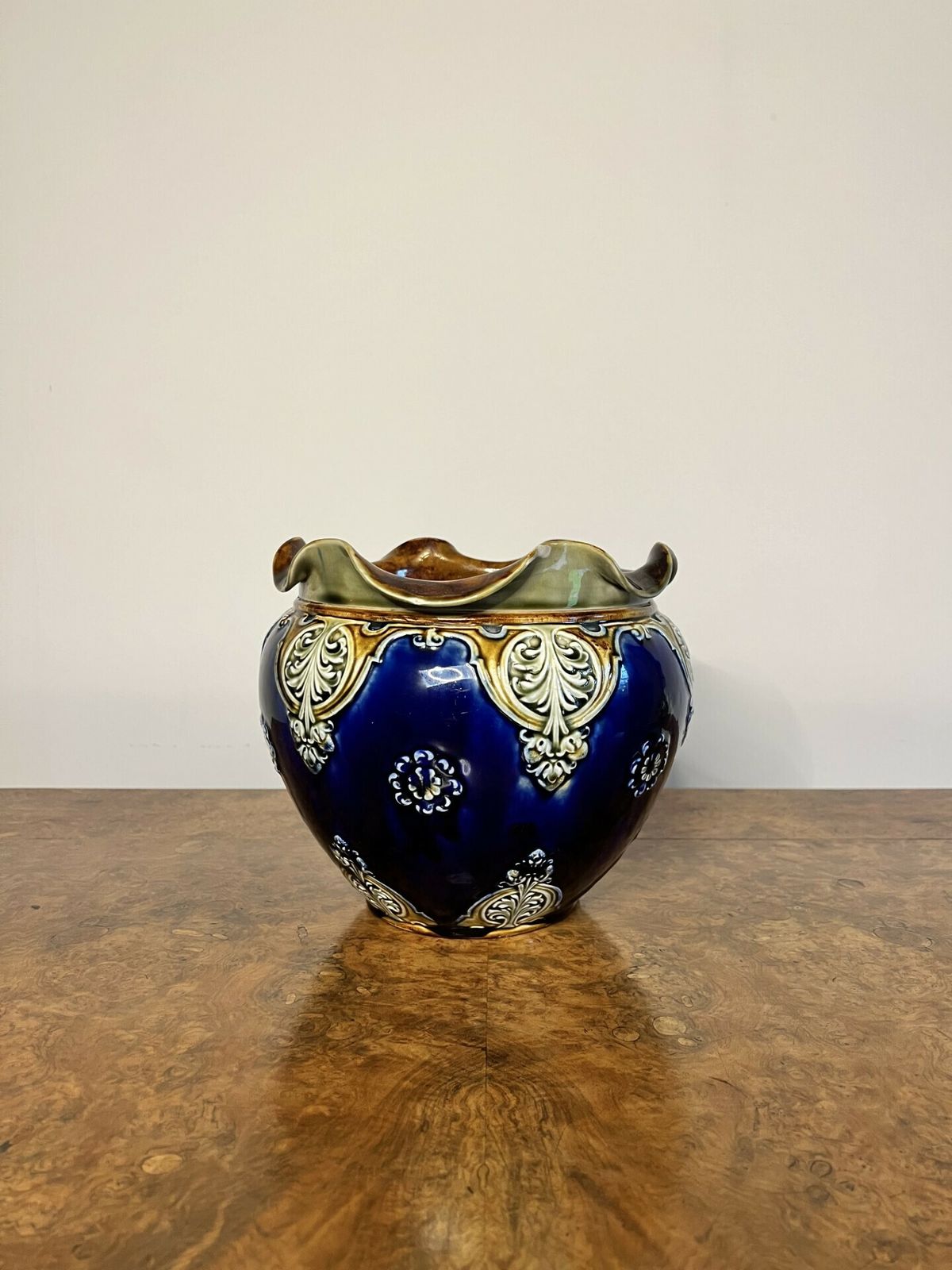 Wonderful Antique Quality Doulton Lambeth Jardiniere photo for sale