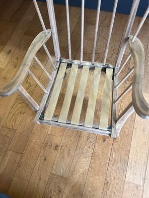 Ercol Style Mid Century Wood Wingback Occasion Arm Chair photo furniture