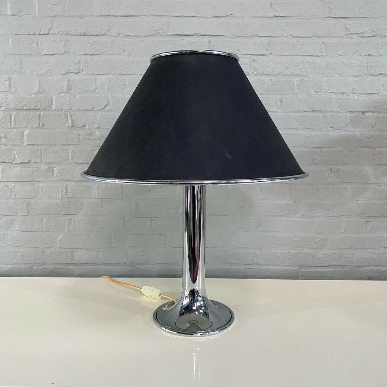 Kinkeldey Leuchten Chromen Tafellamp — Duitsland, Jaren 1970 photo for sale