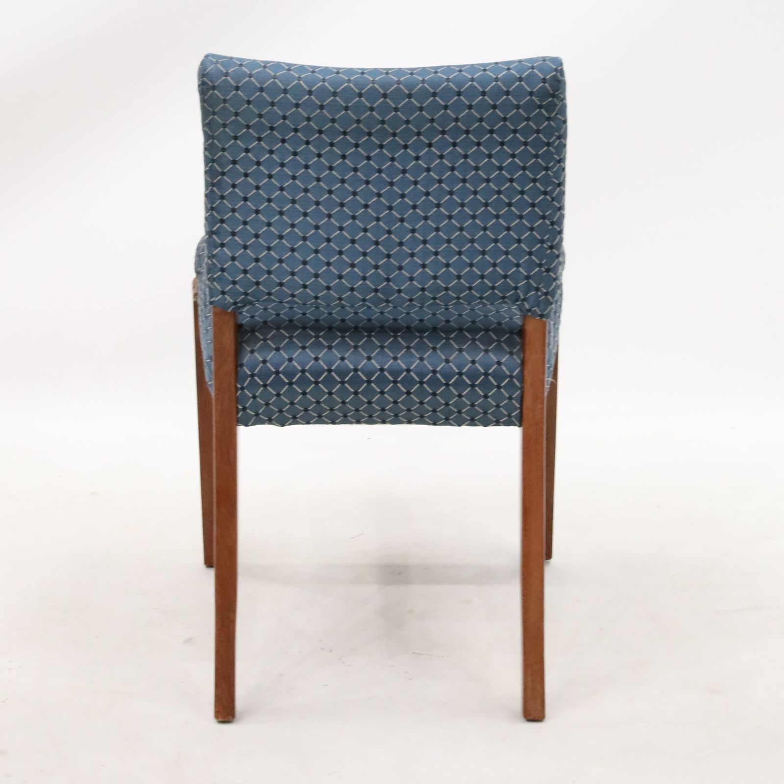 photo furniture 3 Retro Teak Chairs Blue/Teal Upholstery Scandinavian Style Free Uk Delivery