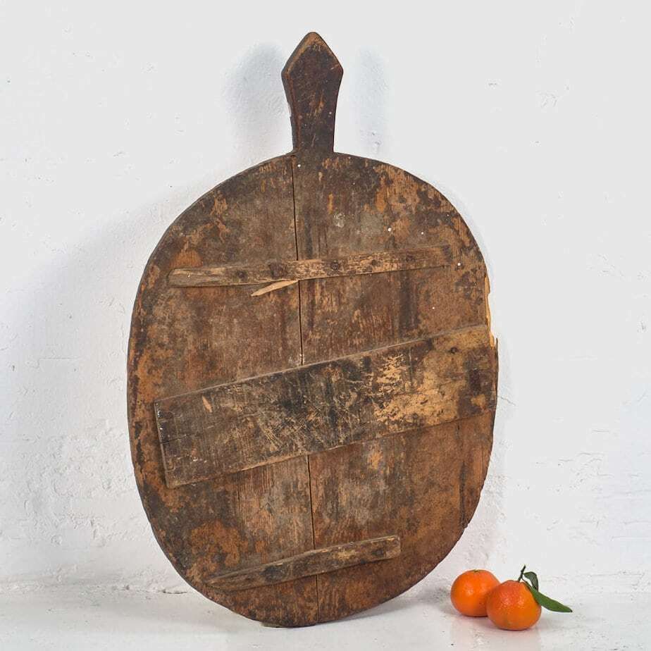 Set Of Antique Oval Cutting Boards (C.1920). Set Of Three Pieces #5 photo vintage
