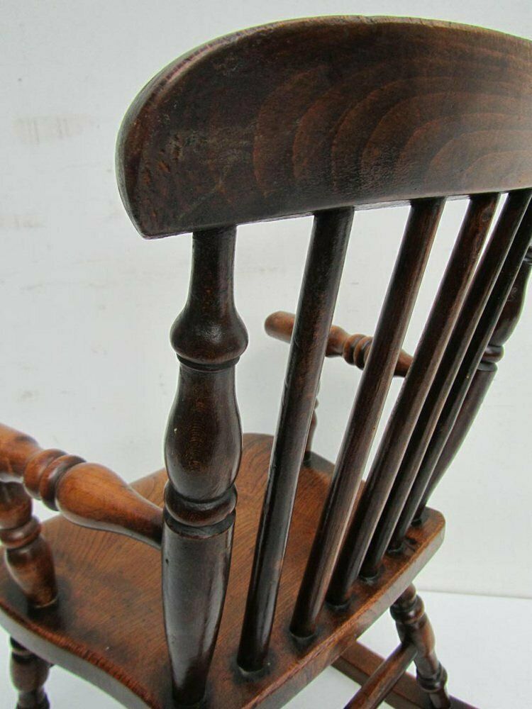 photo for sale Antique Windsor Children's Rocking Chair, 1850