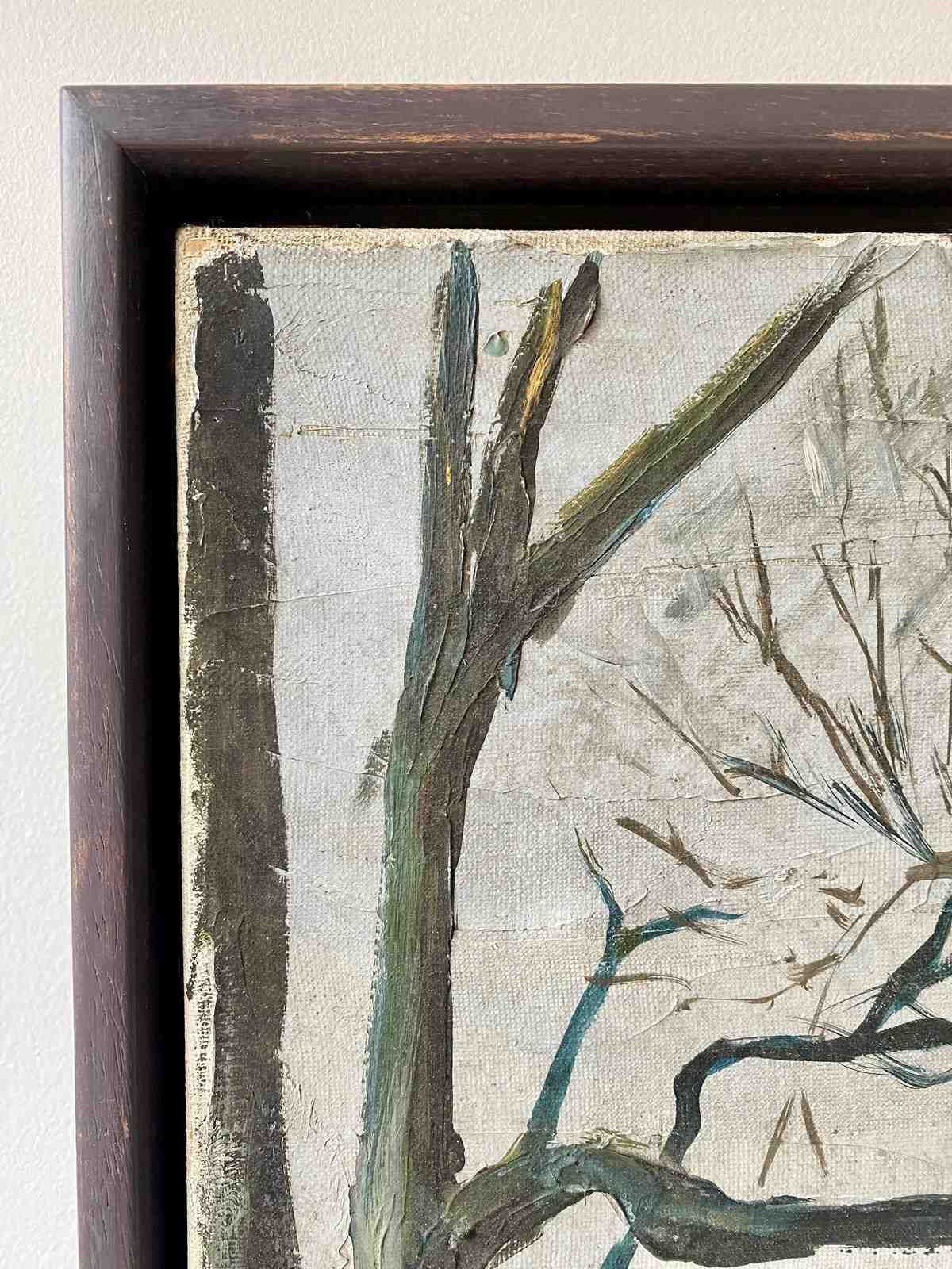 Antique Swedish Naive Oil Painting photo vinterior