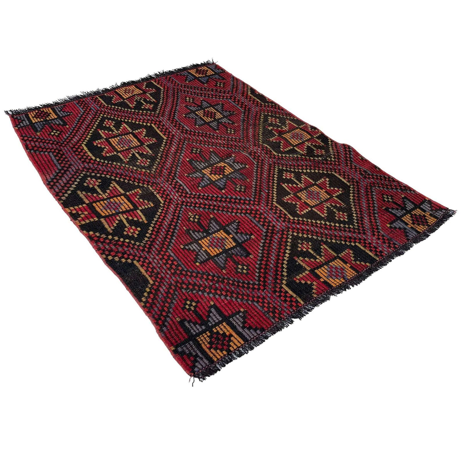 Traditional Turkish Mini Kilim Rug ,Vintage Anatolian Turkish Kelim photo vintage