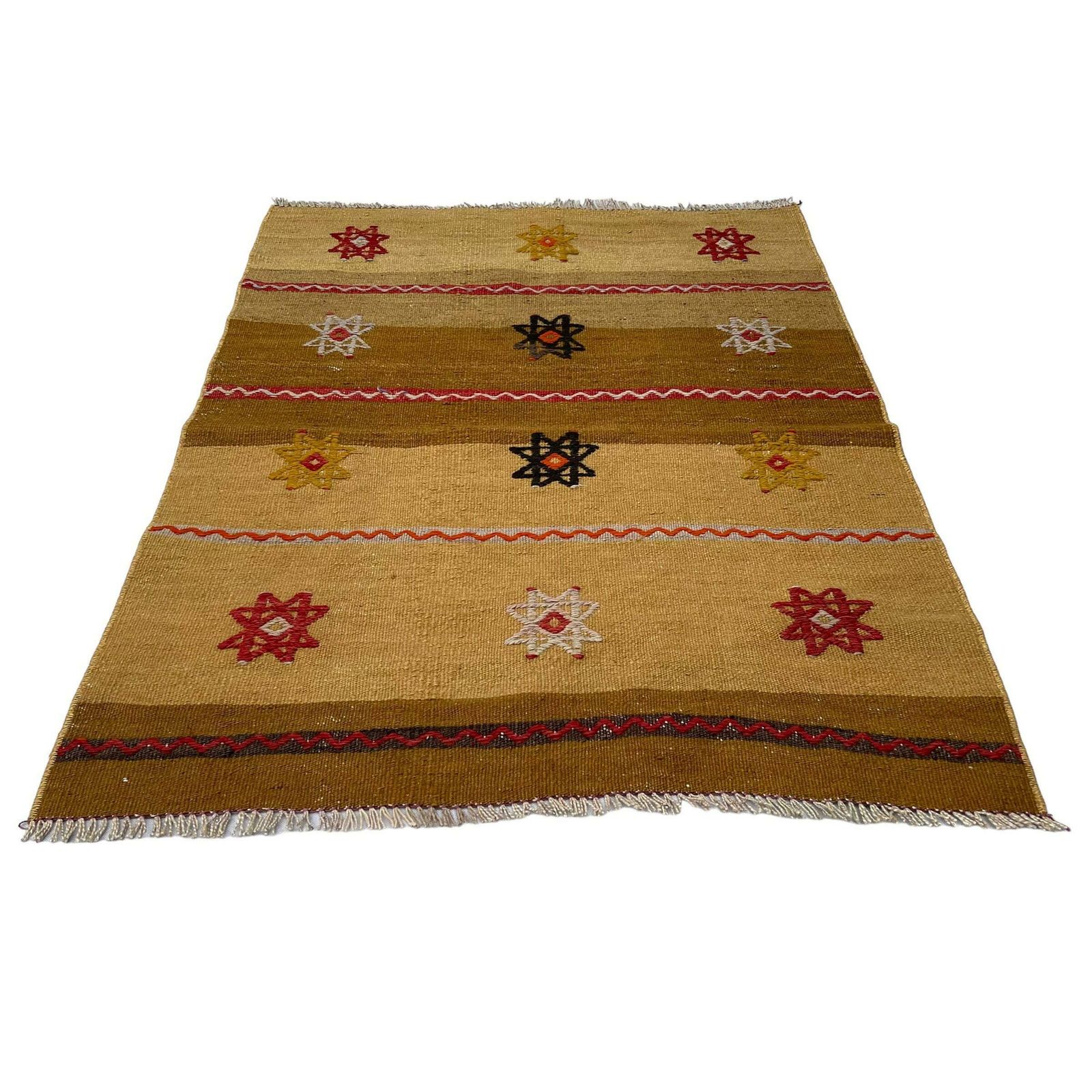 Traditional Turkish Mini Kilim Rug ,Vintage Anatolian Turkish Kelim 114 X 82 Cm