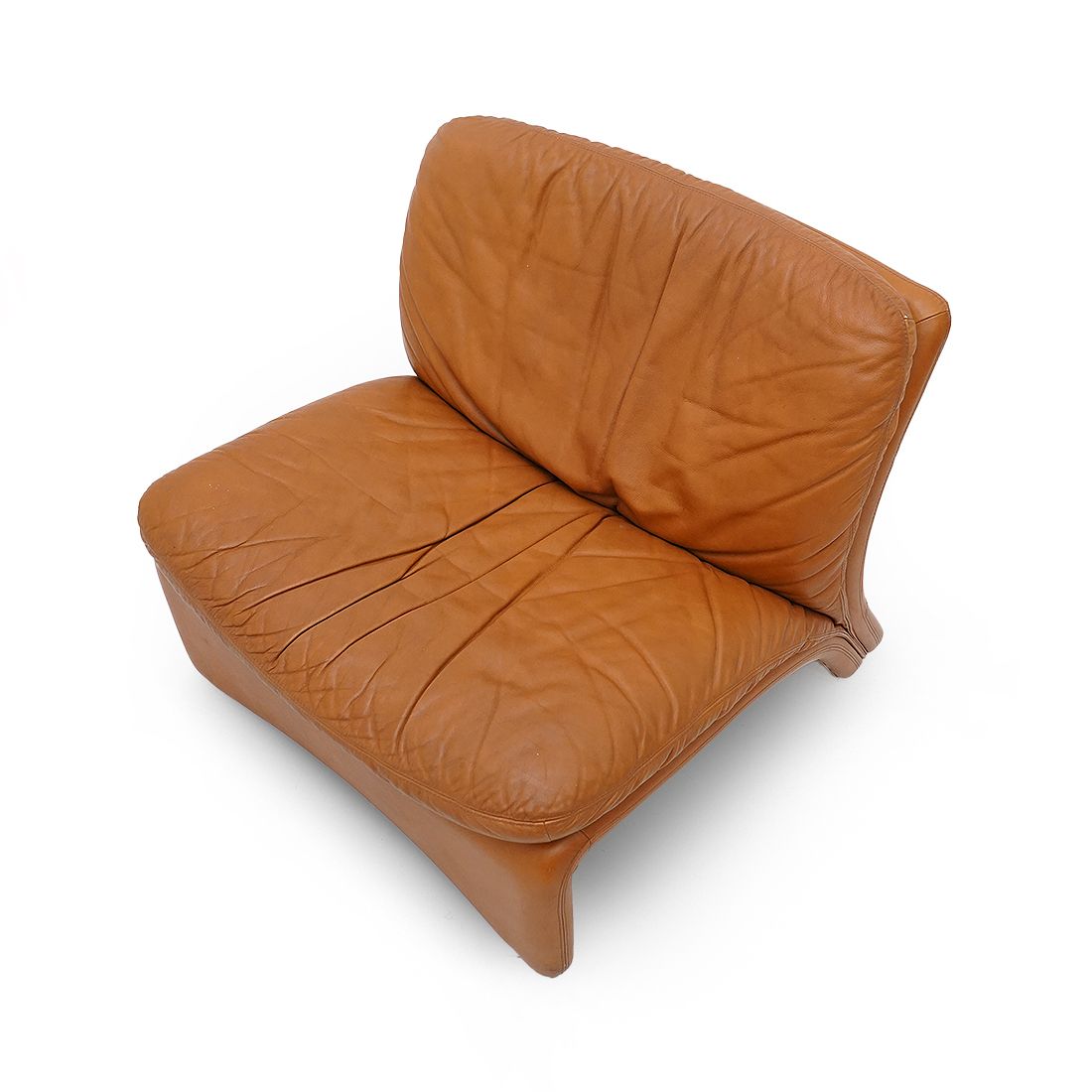 photo for sale “Selene” Leather Armchairs By Adalberto Caraceni For B&T, 1970s